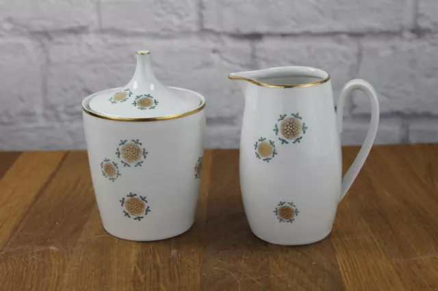 Zuckerdose + Milchkännchen Graf von Henneberg Ilmenau DDR 1949 - 1973 Halka