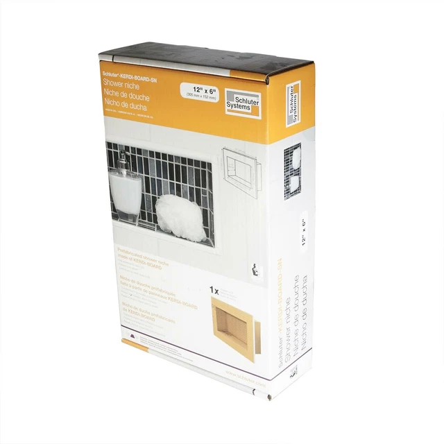SCHLUTER KERDI BOARD SN Shower Niche 12" x 6" 57.30 PicClick