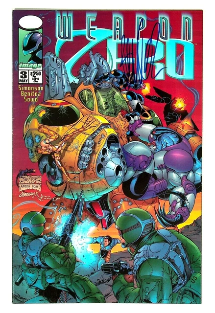 Weapon Zero #3 Signed Joe Benitez Image Comics