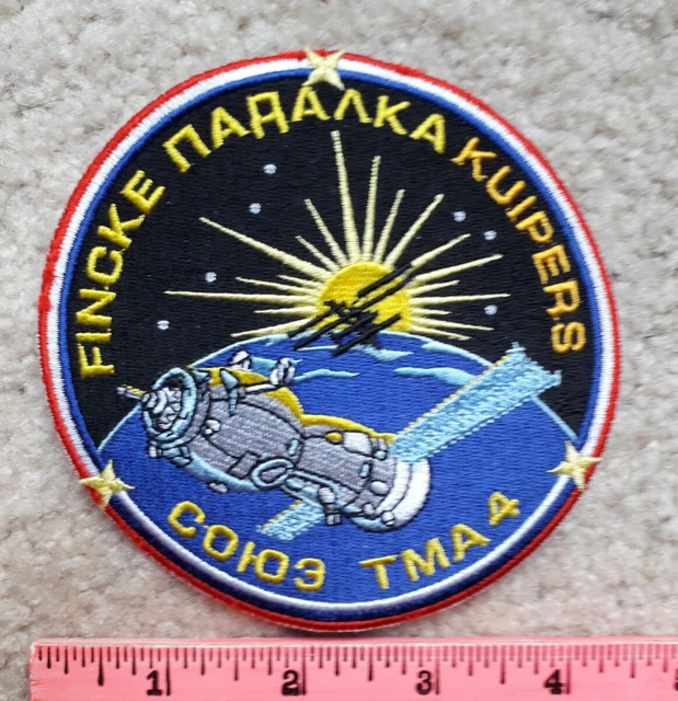 NASA & Russian space agency Mission ; Soyuz TMA-4 to Int'l space station patch 