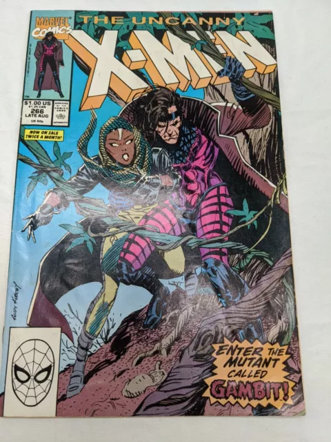 Marvel Comics The Uncanny X-Men First Apperance Gambit Comic Book Issue #266