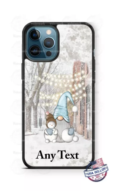 Christmas Morning Gnome Snowman Holiday Phone Case For iPhone Samsung Google