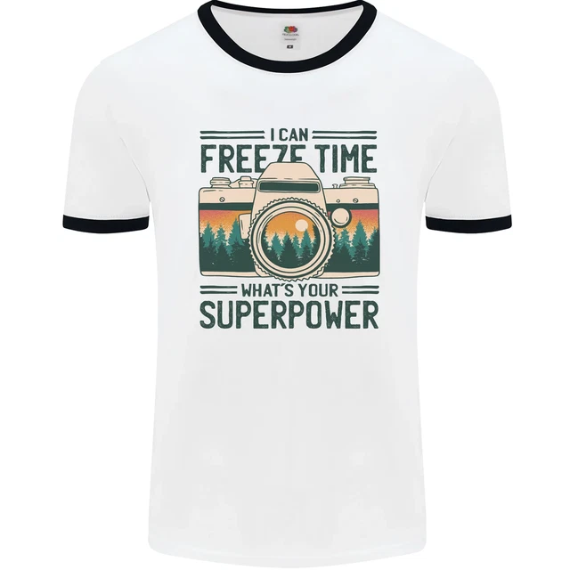 T-shirt Freeze Time Photography Photographer da uomo