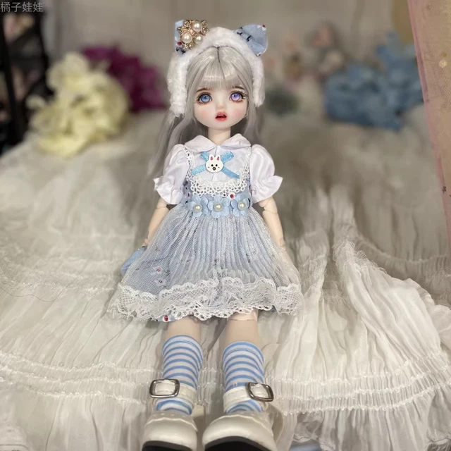 Ball Jointed Full Set 1/6 BJD Doll Lovely Girl Eyes Dress Makeup Toys Kids Gift