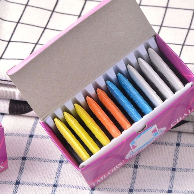 10PCS DIY Colorful  Markers Fabric Chalk Sewing Tailors Erasable  Dressmaker