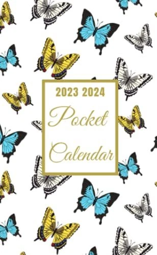 POCKET CALENDAR 2023-2024 for Purse: Small Size Monthly Planner | 24