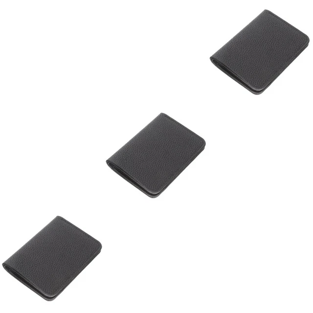 Portafoglio Donna In Pelle Pieno Fiore – Ultra Sottile – Con Portamonete – 8 Slot Carte – Nero - 3