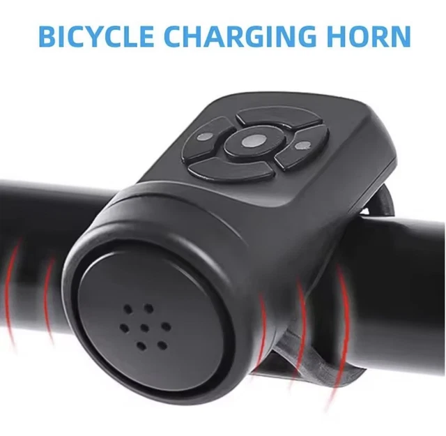 Klaxon électronique Puissant Pour Vélo – 130dB, Adulte Et Enfant, VTT, Noir (neuf)