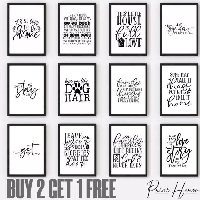Living Room Wall Art Print Living Room Quotes  Pictures Lounge Decor Gift Funny