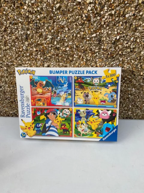 Ravensburger Pokémon 4 x 100 Piece Bumper Jigsaw Puzzle Pack