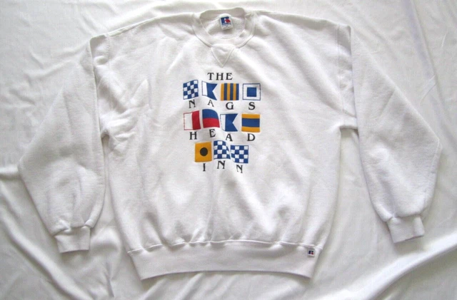 Woody's Nauti Marina by Retro Boater Gildan Heavyweight Pullover Fleece Sweatshirt