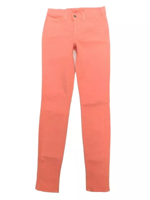 J BRAND 811 Super Skinny Leg Womens Jeans Size 25 Colored Stretch Coral 811K 120