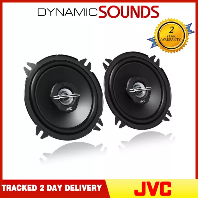 JVC 500W Total 5 Inch 13cm 2-Way Car/Van Door Shelf Coaxial Speakers New Pair