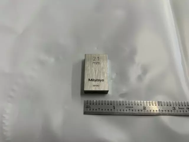 21mm Mitutoyo Steel Rectangular Gauge Gage Block