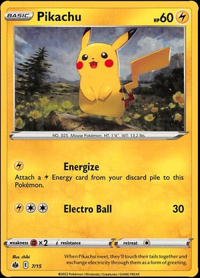 holo mcdonalds pikachu card