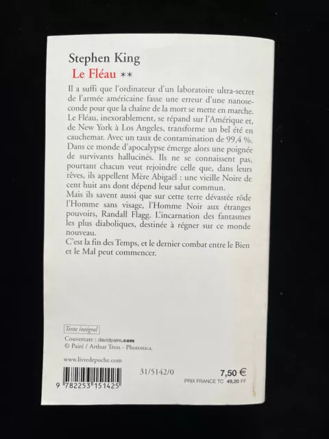 # Roman EO - STEPHEN KING - LE FLÉAU 2 - éd. Livre de Poche - 2003 2