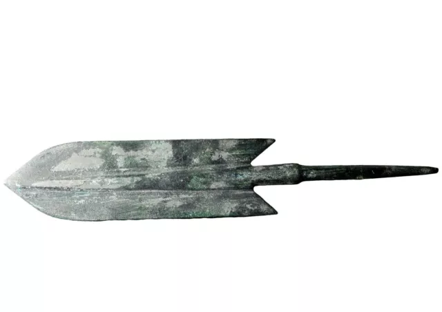 Replica Greek Roman Thracian Bronze Arrowhead Aged with Oxidized Green Patina 2