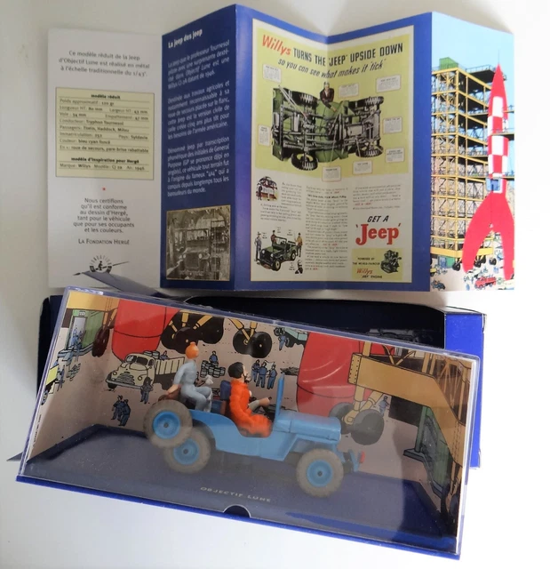 FIGURINE TINTIN N° 16 TOURNESOL COLLECTION LA JEEP OBJECTIF LUNE EUR 50