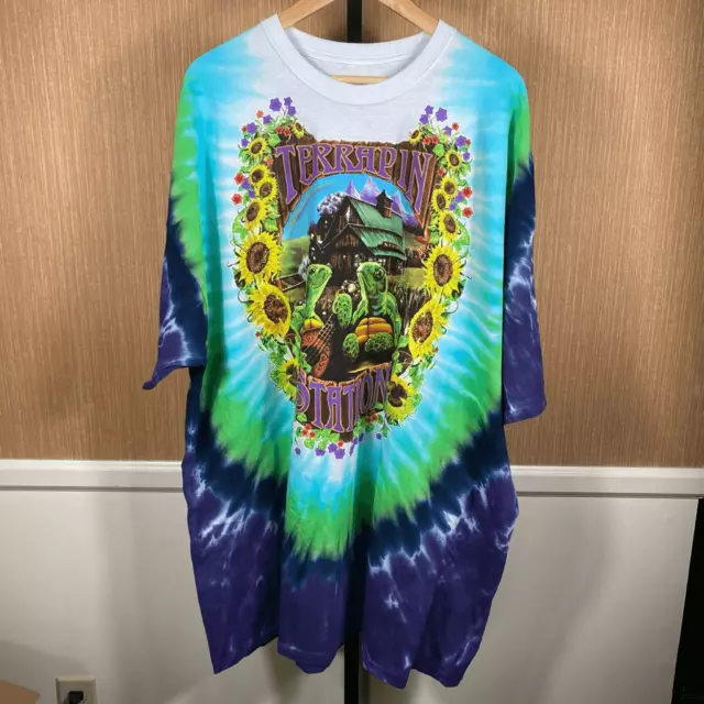 Liquid Blue Men's Grateful Dead Terrapin Station Tie-Dye T-Shirt Multi Size 5XL