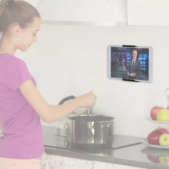 Universal Kitchen Tablets Wall Mount Holder for Smartphones,eReader - iPad Pro