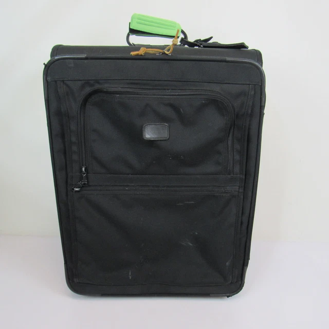 TUMI Black Ballistic Nylon  2 Wheel Rolling Suitcase Luggage - 24 x 18 x 12"