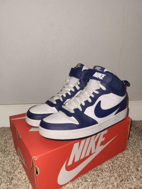 Nike Air Force 1 Mid Navy Blue and White- Size 7