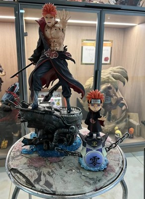 cw studio naruto akatsuki uchiha sasuke ex 9 tails gk collector resin statue