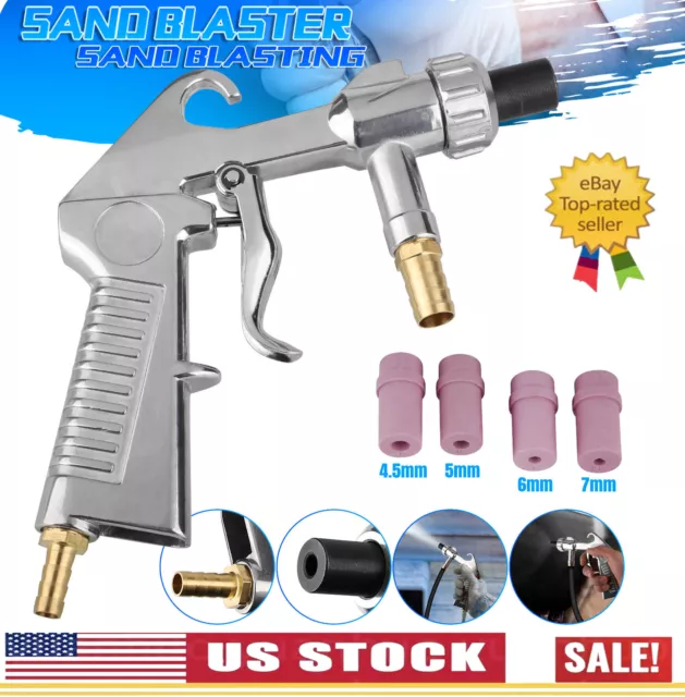 Air Cleaning Sandblasting Sandblaster Kit Sand Blaster Gun Nozzle Pneumatic Tool