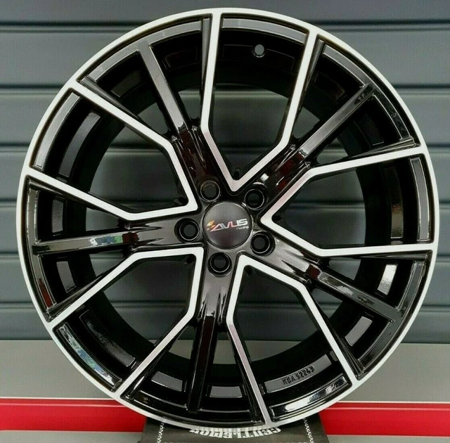 Jeu De 4 Jantes Alliage 17 Pouces Audi - Modèle RS Style, PCD 5x112, ET45 - Argent Poli, Fabriqué En Italie