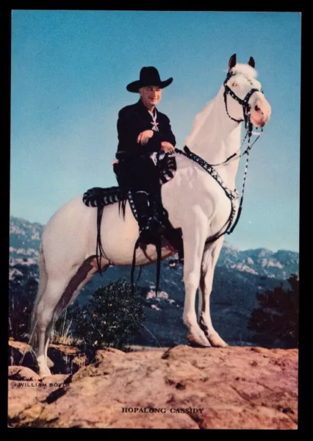 VINTAGE 1950'S HOPALONG Cassidy & His Horse Topper - 5 ¾” x 4” Print $4 ...