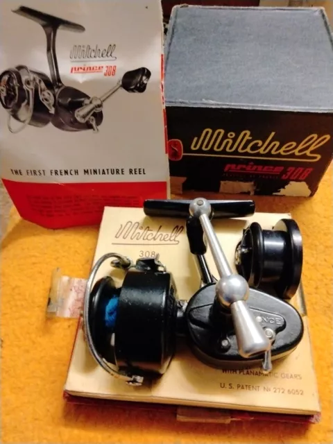 MITCHELL 308 PRINCE Vintage Spinning Reel * Rare First France Version 1958  $609.99 - PicClick