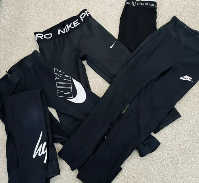 Pacchetto leggings per ragazze Nike Pro e River Island età 10