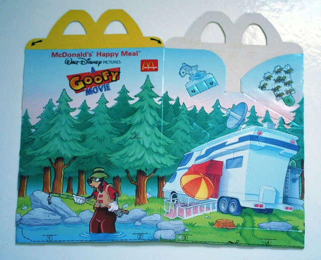 ANCIENNE BOITE HAPPY MEAL McDONALD’S / TOY BOX / GOOFY (DINGO) MOVIE 1996 / 1 EUR 2,99 PicClick FR