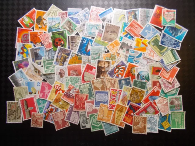 Quality Packet of 100 Different Used~Switzerland~ Stamps~Collection~UK Seller