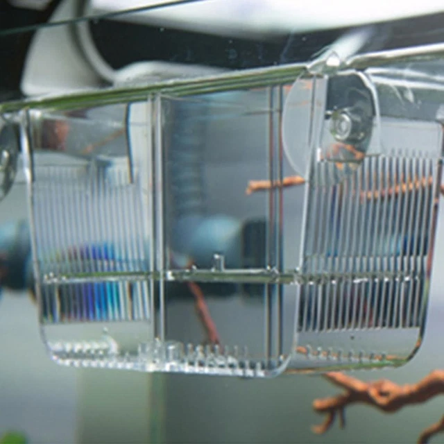 Useful Aquarium Clear Betta Fish Tank Breeding Incubator Isolation Box CB