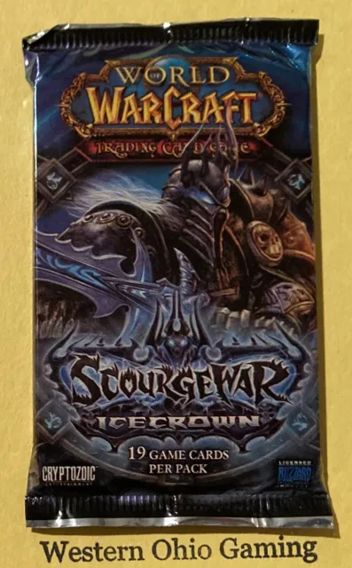 World Of Warcraft TCG Scourgewar Icecrown Booster Pack NEW WOW Card Game