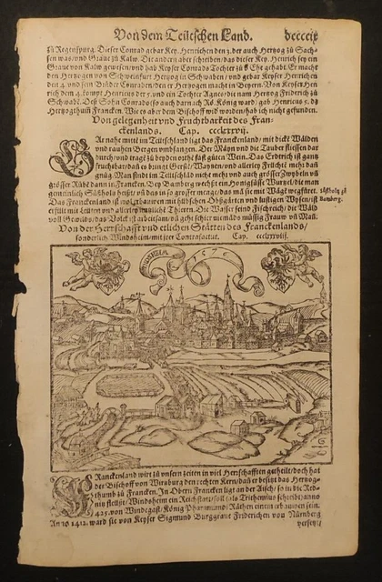 Bad Windsheim Baviera Sebastian Munster Xilografia 1580