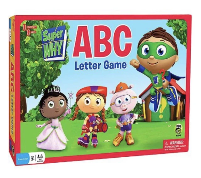 SUPER WHY ABC Letter Game PBS Kids University Games Educational Home