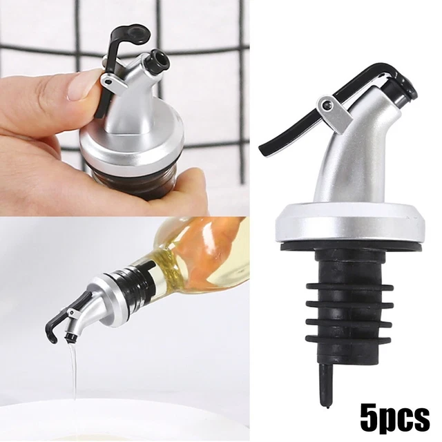5 PIEZAS prensa con tapón de aceite accesorios de cocina vertido de vino para bar restaurante