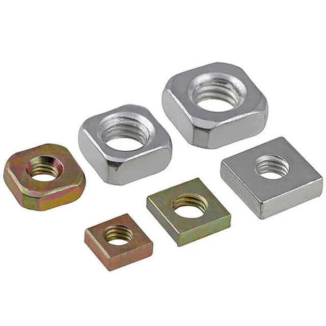 Square Locking Nuts To Fit Metric Bolts And Screws M3 M4 M5 M6 M8 Zinc Plated