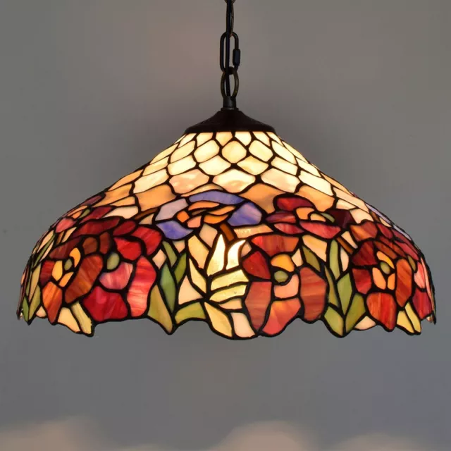 Tiffany Style Lamp Hanging Ceiling Chandelier Pendant Lighting Stained Glass