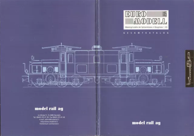 catalogo MODEL RAIL AG 2010 s EURO MODELL Baugrosse 1: 45 - Messingmodelle  D bb