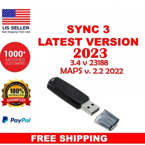 Latest Update 2023 Ford Lincoln APIM Sync 3 Maps + Software 3.4 v. 23188