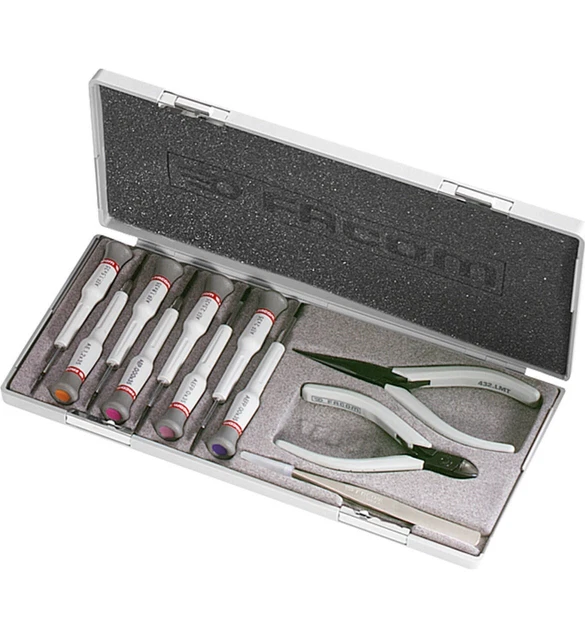 Sélection de 11 outils Micro-Tech FACOM MT.J3 Boîte à outils de précision neuve