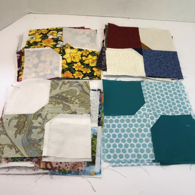 30 Bowtie Quilt Blocks 6.5" Block Exchange