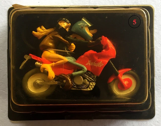 Figurine Moto Solex Joe Bar Team – Lucane, Résine, Lucien Et Démons Et Merveilles, Neuve