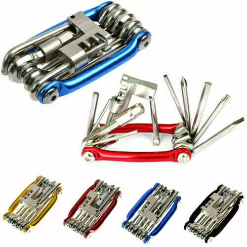 11 in 1 Multi Bicycle Bike Allen Hex Keys Screwdriver Chain Link Tool MTB ROAD