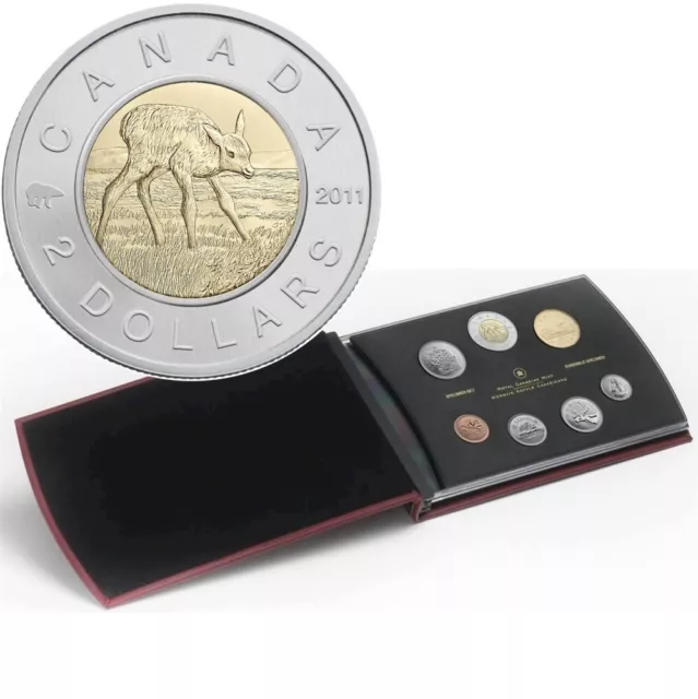 Canada 2011 Special Edition Specimen Set Baby Elk Calf W/Special Toonie RARE HTF