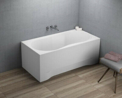 Delantal bañera rectángulo acrílico 180 x 80 cm gris + desagüe silicona GRATIS