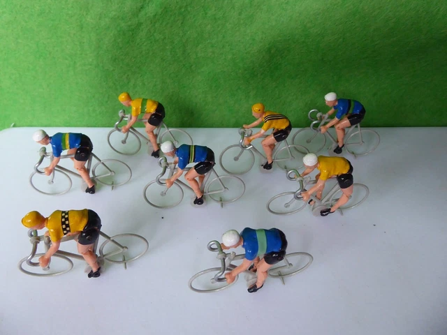 Figurines Cyclistes SYMPA équipe KAS - 5 Coureurs - Métal - époque Tour De France